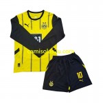 Camisolas de futebol Borussia Dortmund Julian Brandt 10 Criança Equipamento Principal 2024/25 Manga Comprida